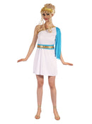 Greek Goddess With Blue Sash 1