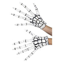 Grim Reaper Skeleton Gloves Adult White Extra Long Latex 2