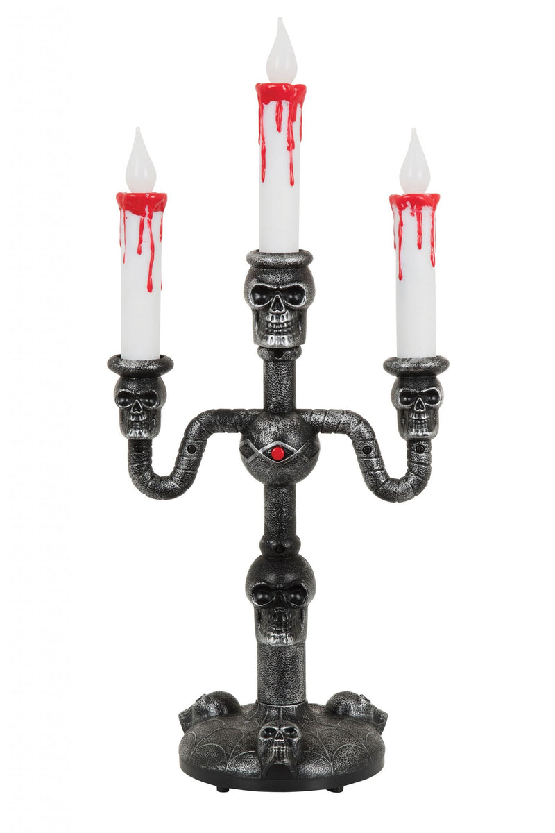 Horror Candelabra Baterry Operated Halloween Items Unisex_1 HI329