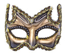 Half Face On Headband Black Gold Eye Masks Unisex 1