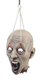 Hanging Dead Head With Chain Prop Halloween Fancy Dress Unisex 1