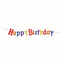 Happy Birthday Multi Coloured Banner 1