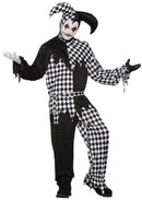 Harlequin Clown Dark Jester Adult Costume Male Chest Size 42" 1