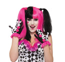 Harlequin Clown Ruffle Gloves Costume Accessory 2