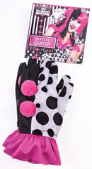 Harlequin Clown Ruffle Gloves Costume Accessory 3