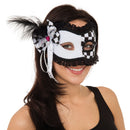 Harlequin Jester Glasses Frame Mask Eye Masks Female 1