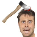 Hatchet Through The Head Headband Adult Silver 33cm 1