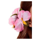 Hawaiian Flower Hair Clip Adult Purple Luau Party Costume Accessory 1