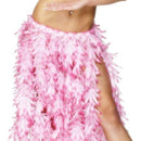 Hawaiian Hula Skirt Adult Pink Leaf Elasticated Waist 60cm 23in 1