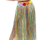 Hawaiian Hula Skirt with Flowers Adult Multi Coloured 1