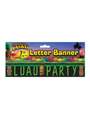 Hawaiian Party Letter Banner 213cm Tiki Summer Pool Party Decoration 1