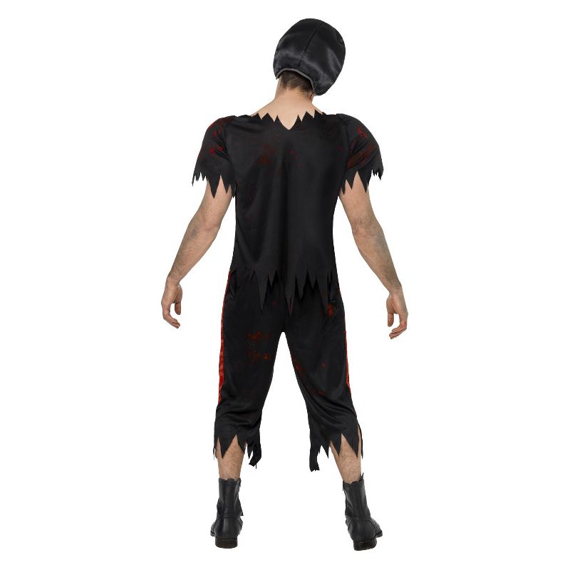 High School Horror American Footballer Costume Bl Adult Black_2