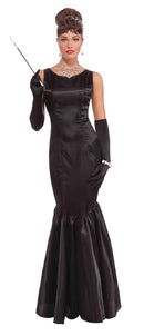 High Society Long Black Dress Audrey Hepburn Costume 1