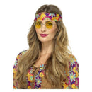 Yellow Hippie Specs Adult 60s Costume Accessory 2