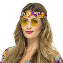 Yellow Hippie Specs Adult 60s Costume Accessory 1