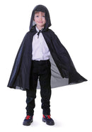 Hooded Cape Black Childrens Costume Unisex 1