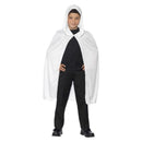 Hooded Cape Kids Long White Spooky Costume Accessory 1