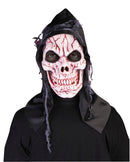 Hooded Ghost Skull Mask Rubber Masks Male 1
