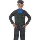 Horrible Histories Miner Costume Kids Grey 1
