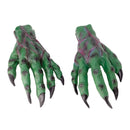 Horror Green Goblin Monster Hands Zombie Gloves 1