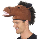 Horse Hat Adult Brown Animal Headpiece 1