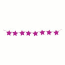 Hot Pink Star Banner Party Event Home Decoration 2.4m 8 Flags 1