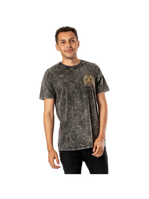 Hufflepuff Acid Wash Harry Potter Unisex T-Shirt Adult Hufflepuff Acid Wash Harry Potter Unisex T-Shirt Adult