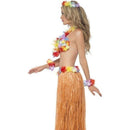 Hula Honey Instant Kit Skirt Headpiece Wrist Cuffs Lei Bra 4