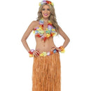 Hula Honey Instant Kit Skirt Headpiece Wrist Cuffs Lei Bra 2