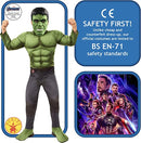 Hulk Child Costume Avengers Endgame Muscle Suit 3