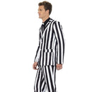 Humbug Striped Stand Out Suit Adult Black White 4