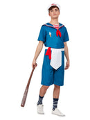 Ice Cream Sailor Costume Blue Mens Top Shorts Hat 2