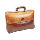 Inflatable Briefcase Light Tan Brown 32cm Buckle Detail and Handle 1