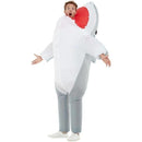 Inflatable Shark Attack Costume Adult Grey 1