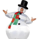 Inflatable Snowman Costume Adult White 1