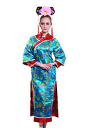 Japanese Lady Costume Blue Geisha Dress 1