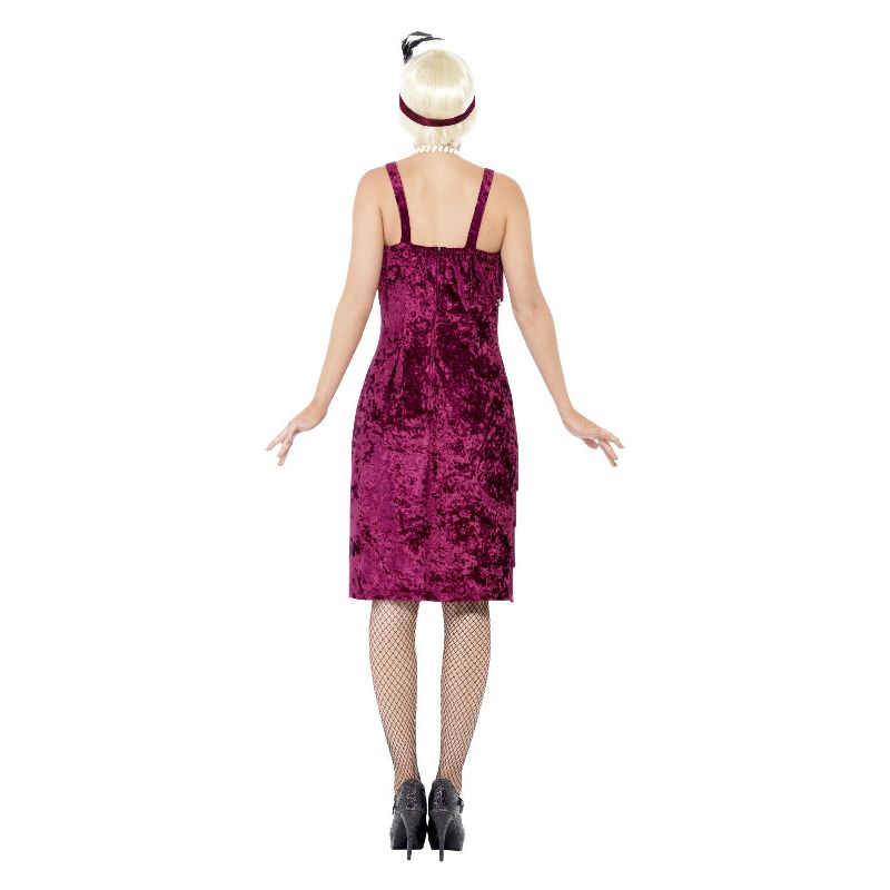 Jazz Flapper Costume Burgundy Adult_2