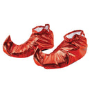 Jester Shoe Covers Red Metallic Costume Accessory 1