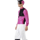 Jockey Costume Adult Pink Black Outfit 3
