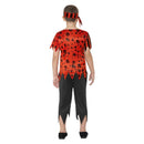 Jolly Roger Pirate Costume Red Child_2