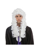 Judge Wig White Courtroom Hairpiece 2