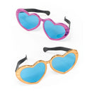 Jumbo Heart Sunglasses Metallic Joke Giant Specs 1