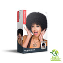 Jumbo Pop Wig Black Curly Disco Hair 3