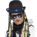 Karma Chameleon Black Bowler Hat Adult Culture Club 1