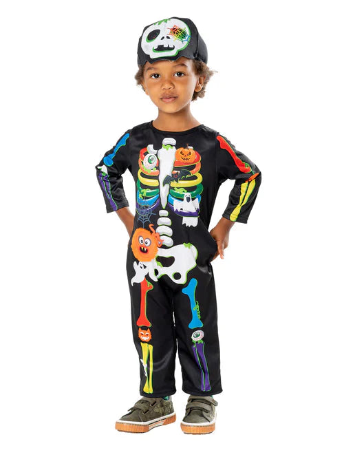 Kids Mini Bones Toddler Skeleton Costume_1