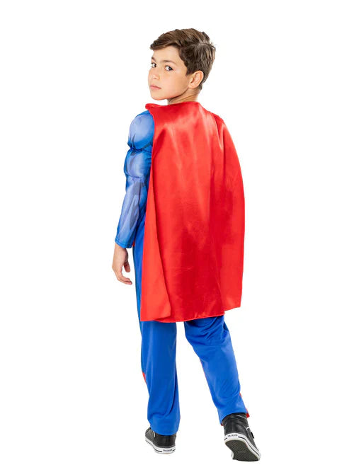 Kids Superman Costume Padded Muscle Suit_2