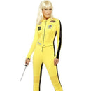 Kill Bill The Bride Costume Adult Yellow Jumpsuit with Sword 1