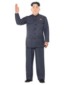 Korean Dictator Costume Adult Grey Jumpsuit Kim Jong Un Outfit 6