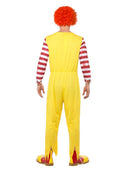 Kreepy Killer Clown Costume Adult Yellow with Red Jumpsuit 3