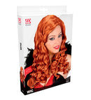Red Jessica Wigs  Long Curly Hair  In Box